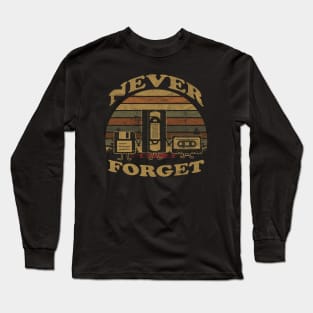 VINTAGE -  NEVER FORGET VHS Long Sleeve T-Shirt